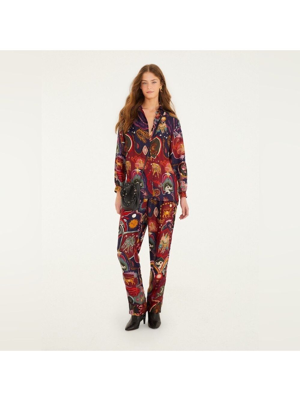 Farm Rio Multicolor Artsy Surreal Land Pants